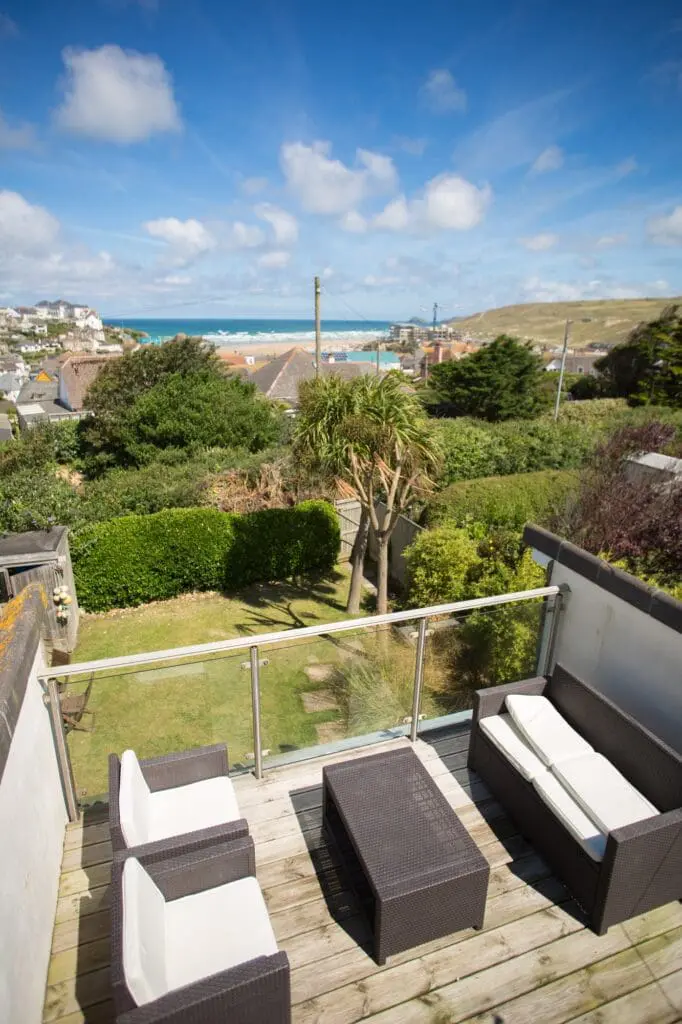 Sea view holiday home Perranporth Cornwall