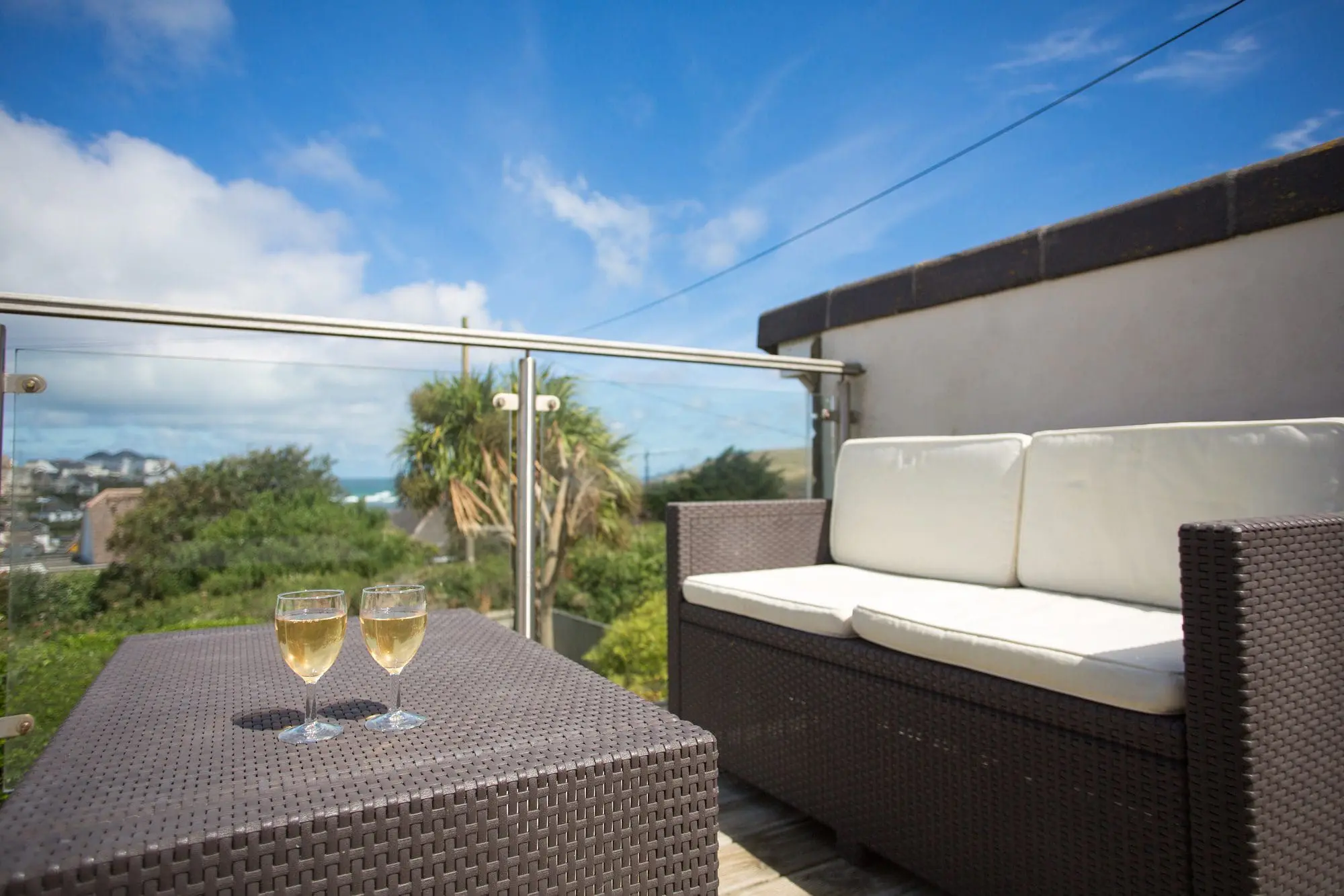 Sea view holiday home Perranporth Cornwall