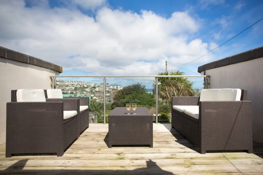 Sea view holiday home Perranporth Cornwall