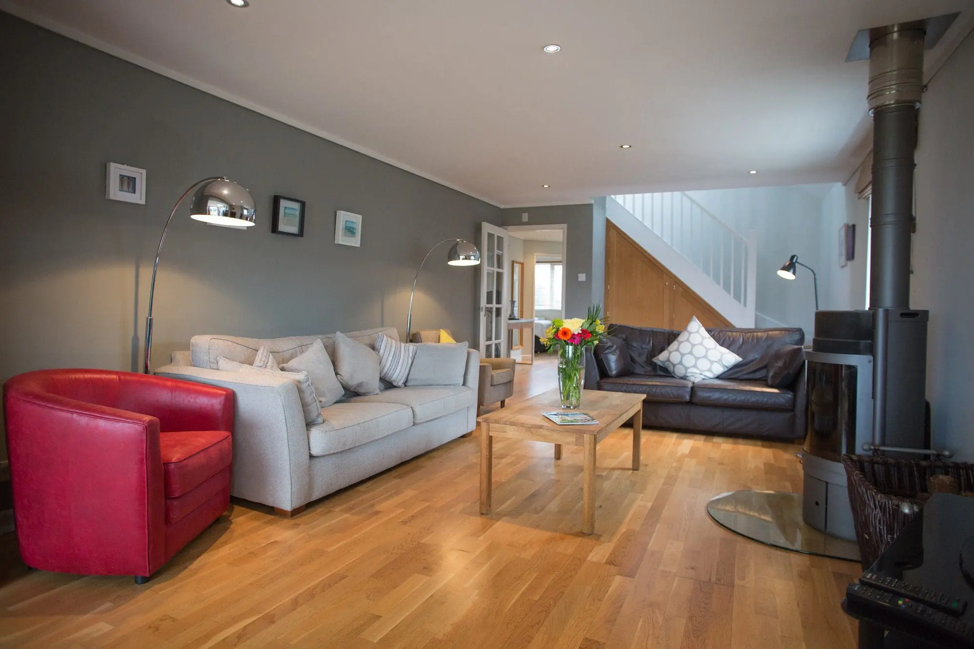 Sea view holiday home Perranporth Cornwall
