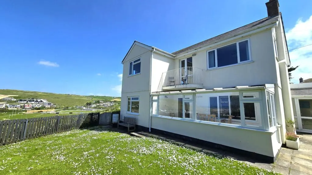 Holiday home sea views Perranporth Cornwall