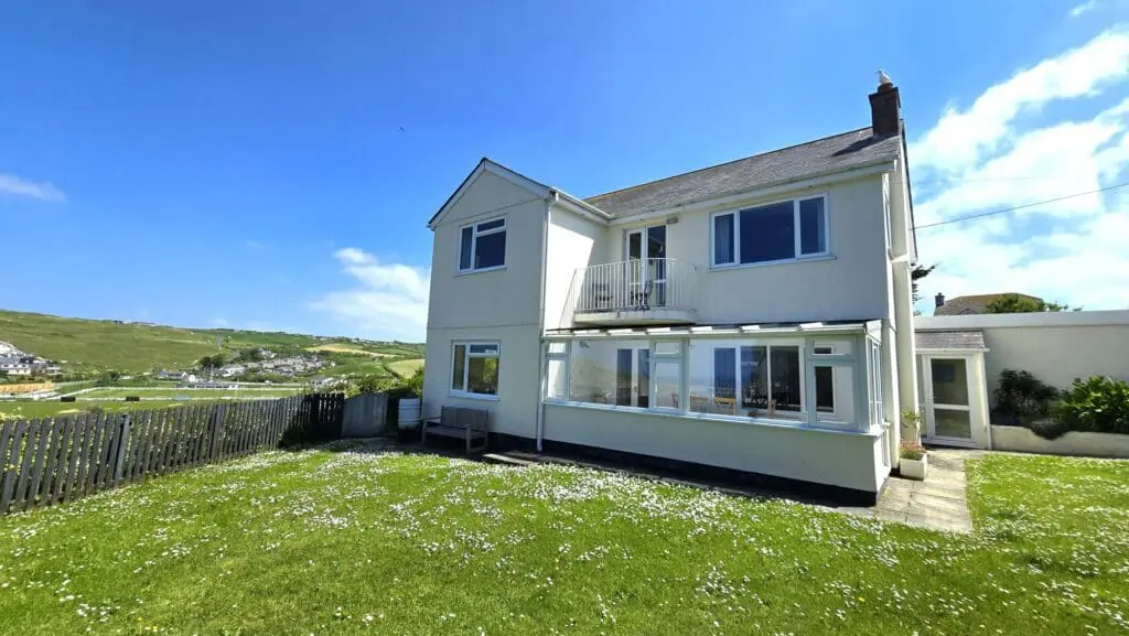 Holiday home sea views Perranporth Cornwall
