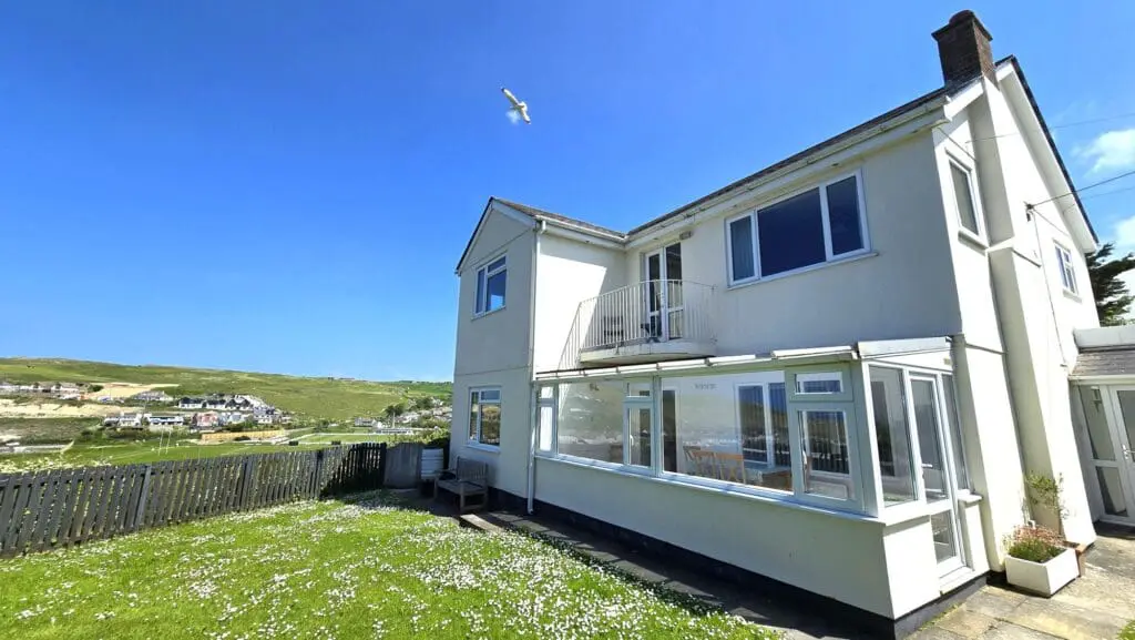 Holiday home sea views Perranporth Cornwall